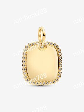 Pandora Engravable Square Tag Pendant